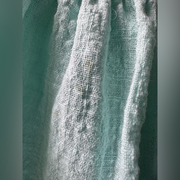 VELZERA Off The Shoulder Embroidered Turquoise Blue Tassel Dress or tunic Sz 1X - Picture 12 of 15